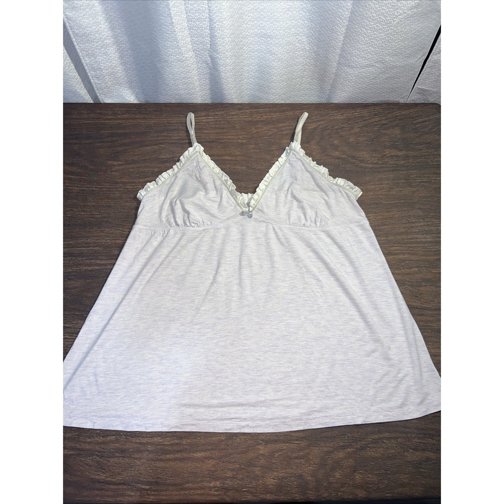Victoria's Secret Babydoll Sleepwear Tank Top Cami Lavender Size Large Modal